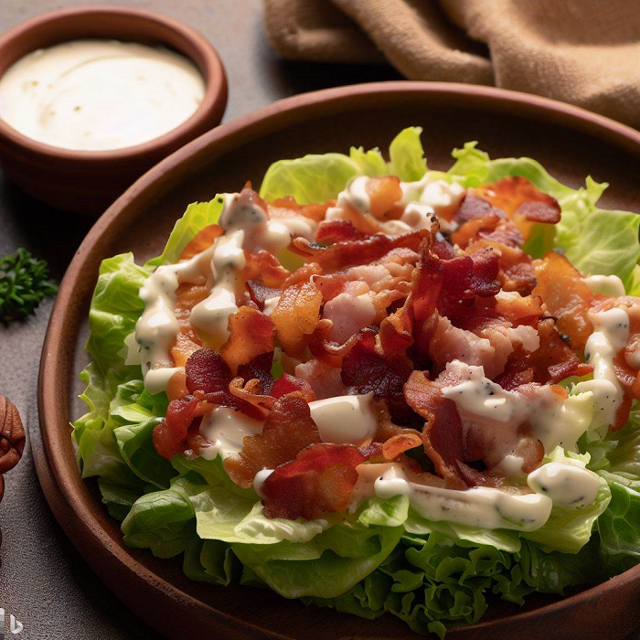 Keto Bacon Salad with Ranch Dressing Recipe